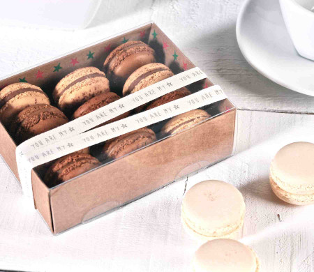 Quadratische Schachtel für Macarons Quadratische Schachtel für Macarons